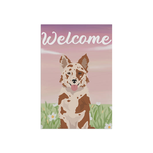 Mudi Dog Welcome Garden Flag