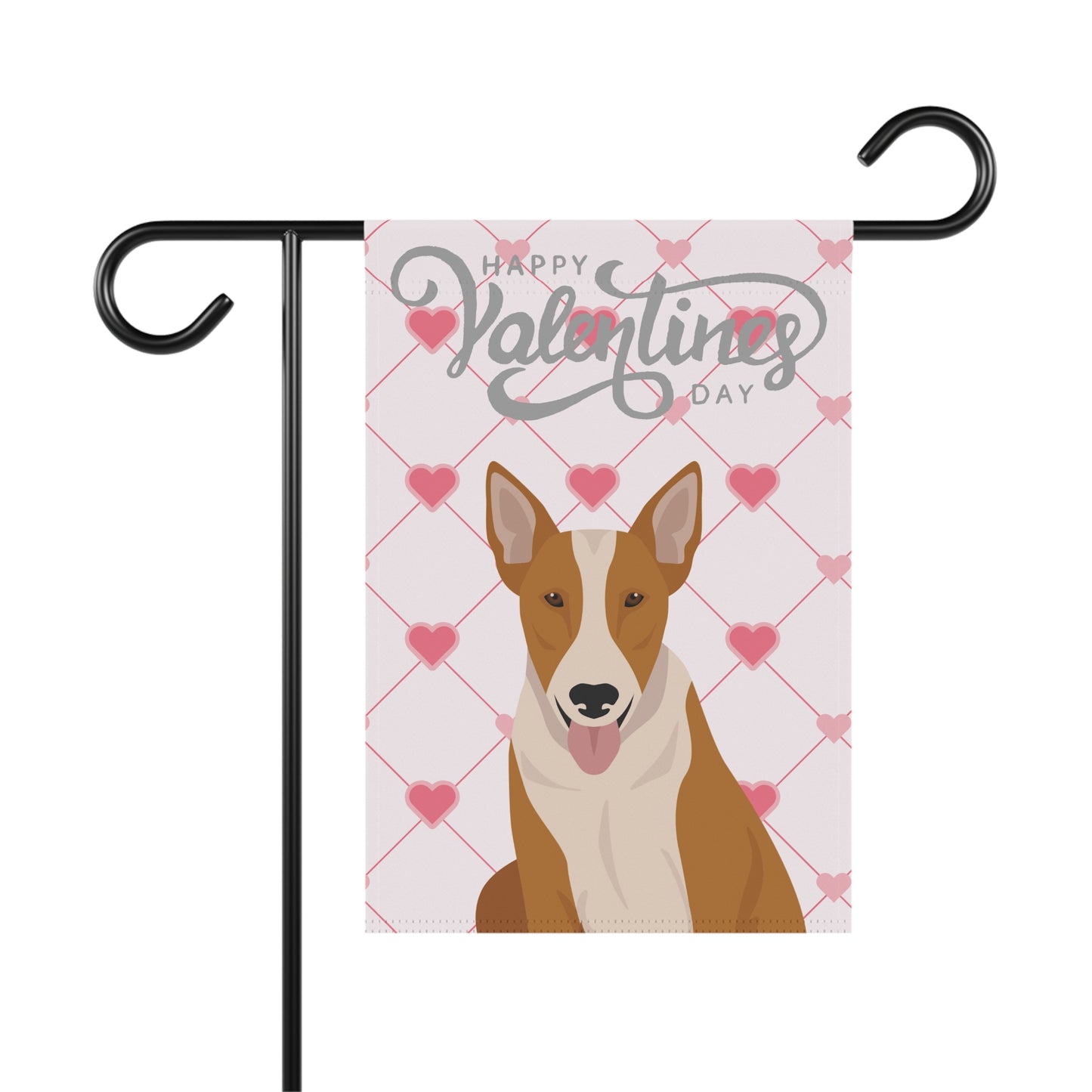 Bull Terrier Dog Valentines Day Garden Flag