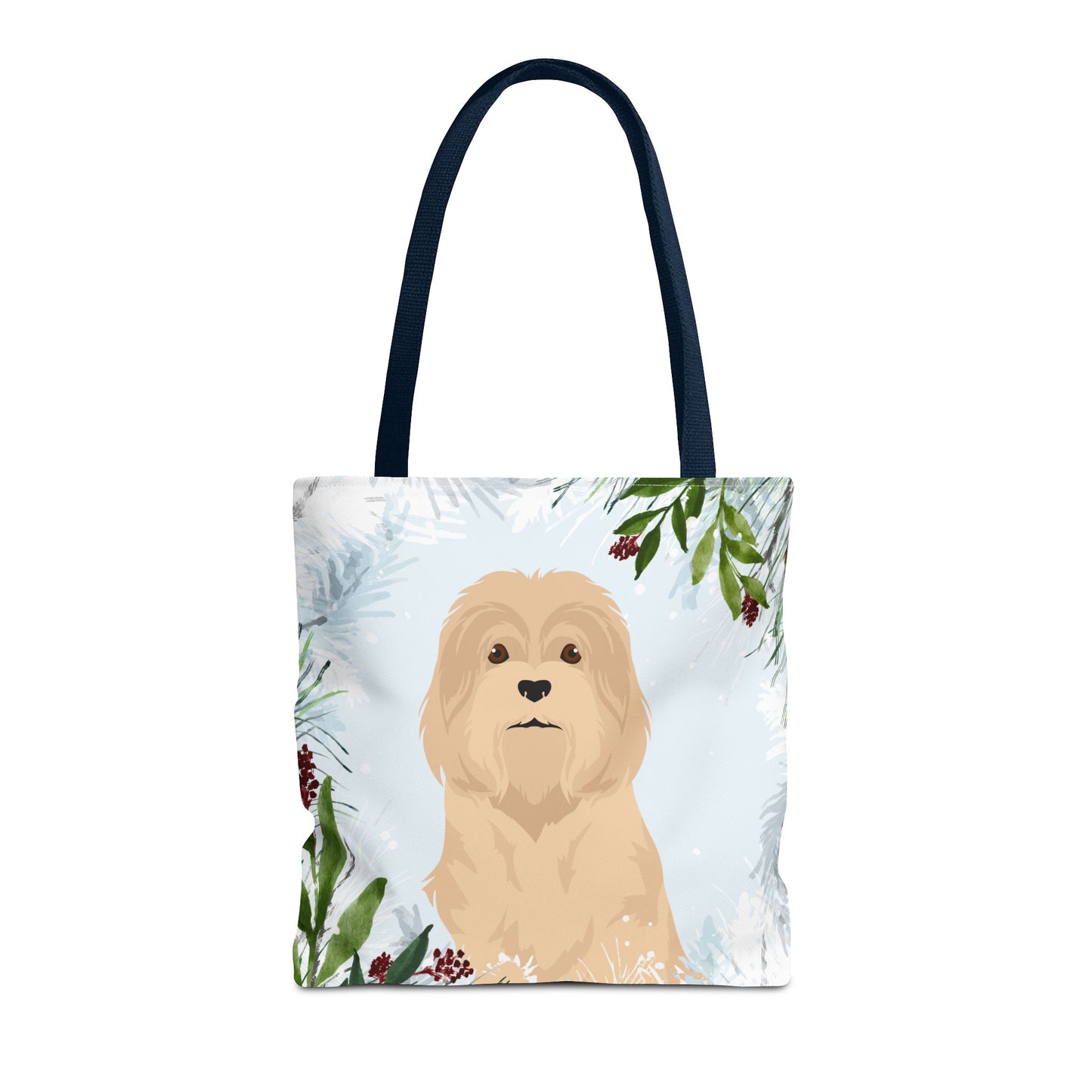 Lowchen Dog Christmas Holiday Tote Bag 16x16