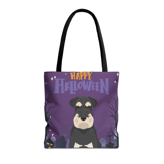 Schnauzer Dog Happy Halloween Tote Bag 16x16
