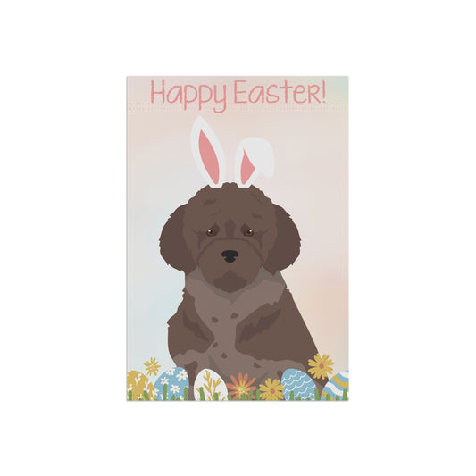 Lagotto Romagnolo Dog Happy Easter Garden Flag