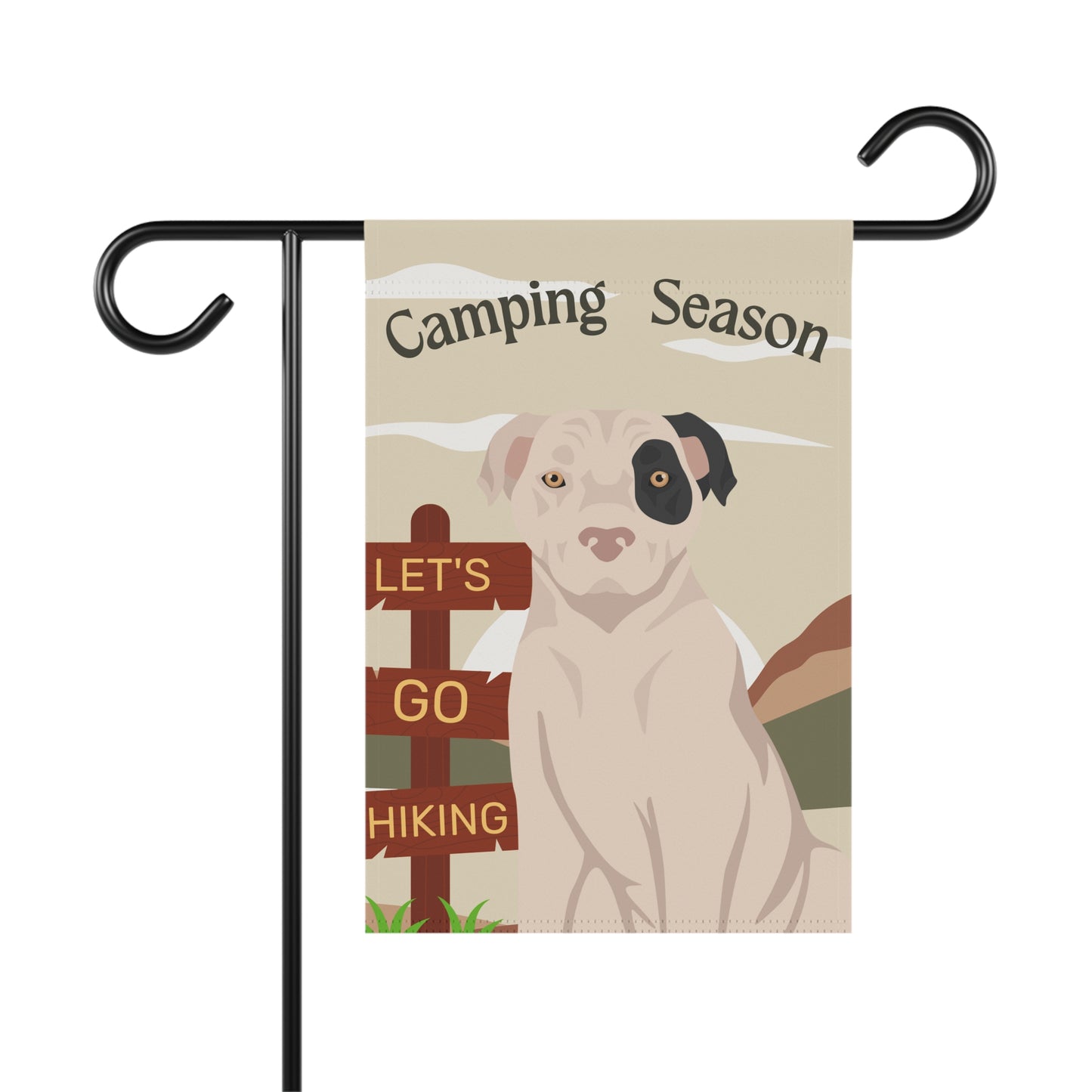 American Staffordshire Terrier Dog Camping Garden Flag