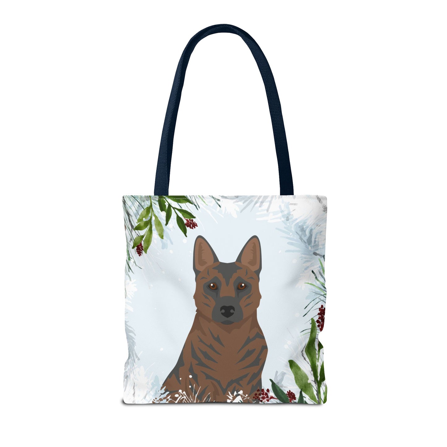 Kai Ken Dog Christmas Holiday Tote Bag 16x16