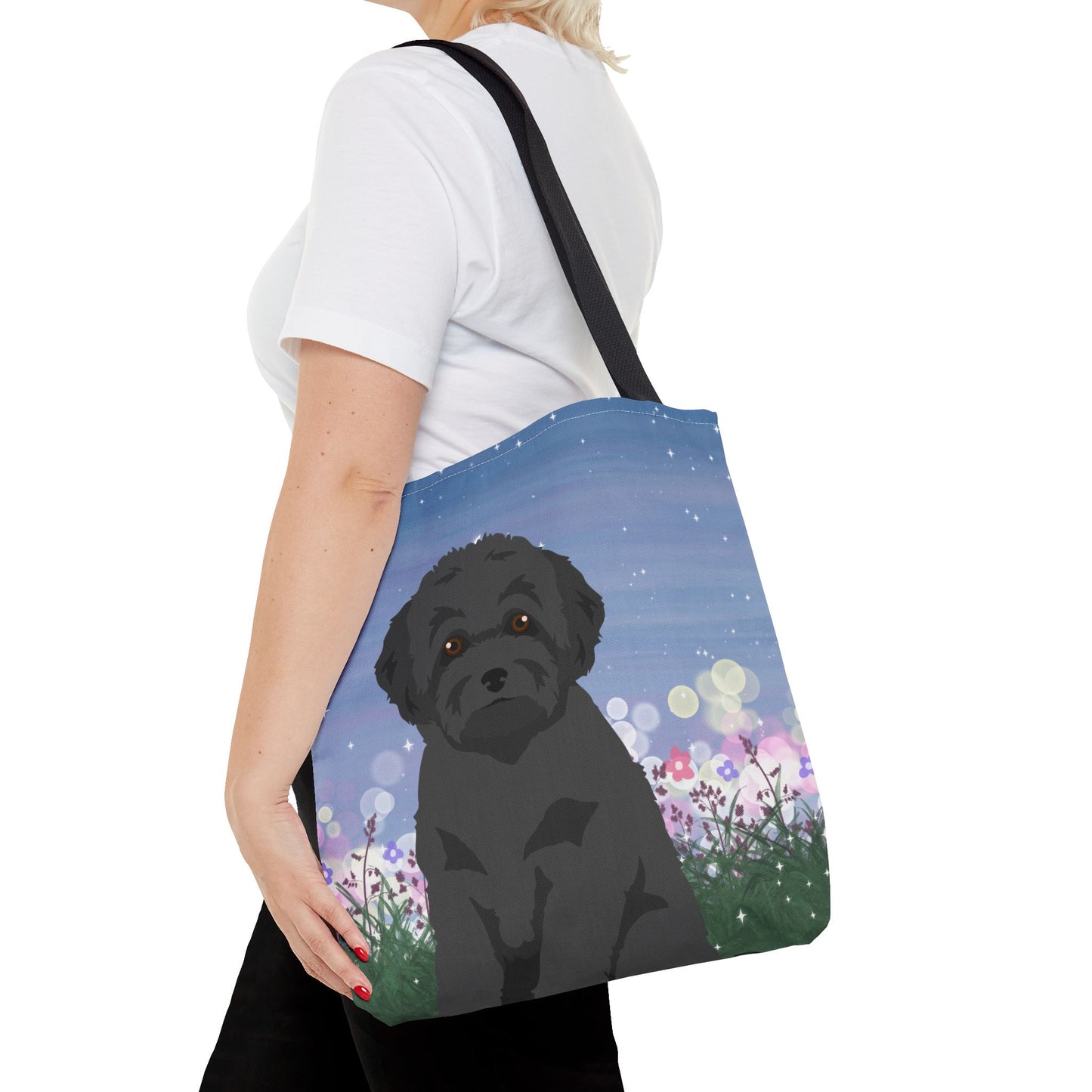 Toy Poodle Dog Tote Bag 16x16