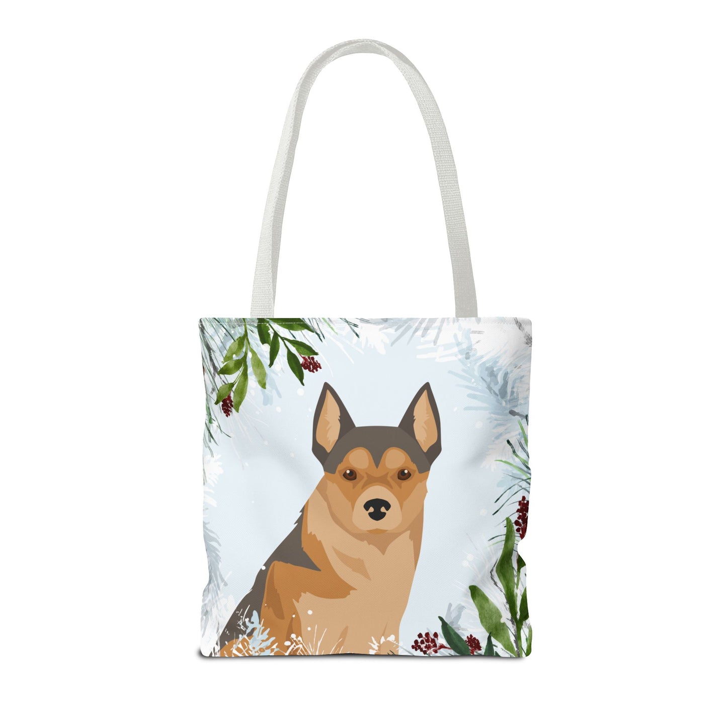 Norwegian Lundehund Dog Christmas Holiday Tote Bag 16x16