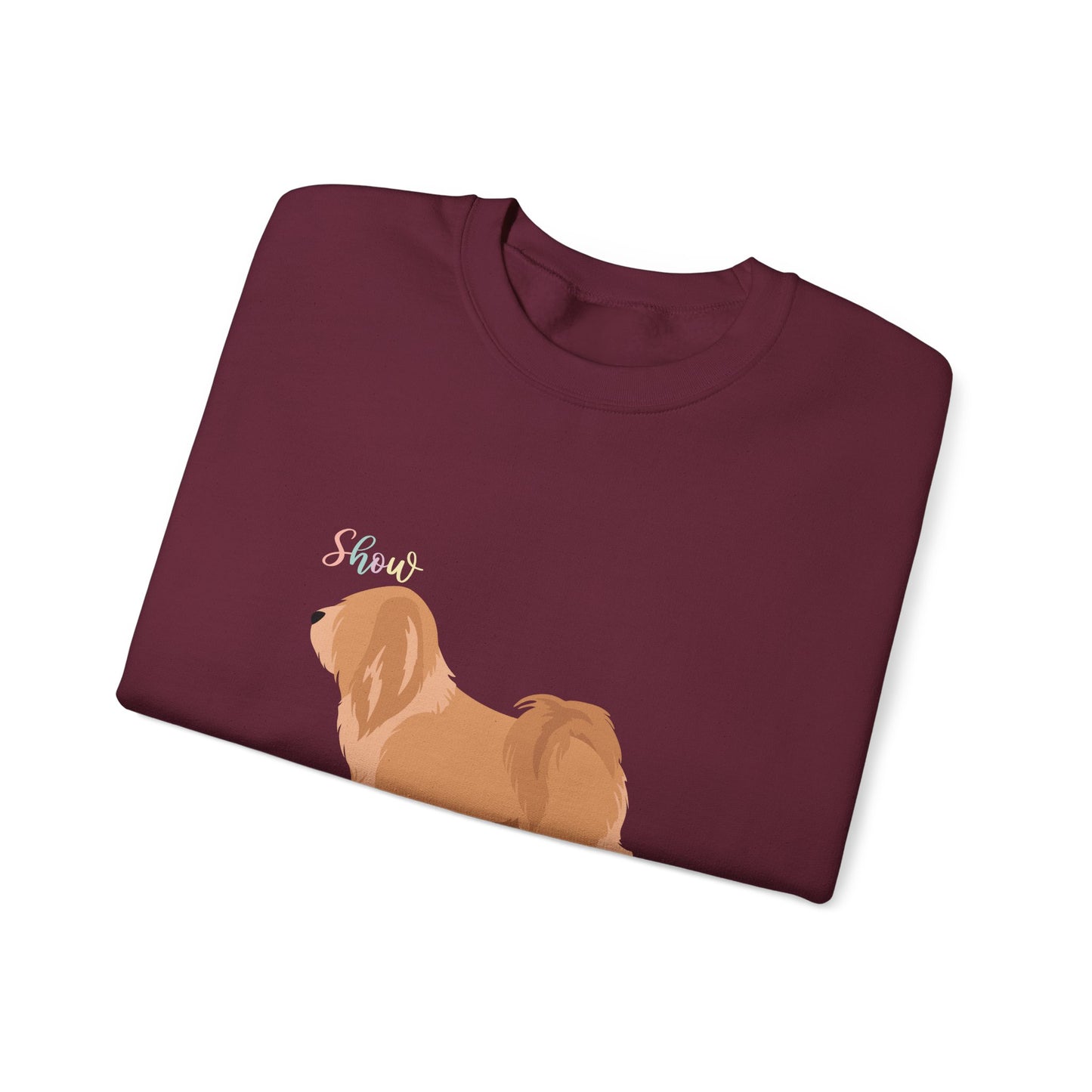 Tibetan Terrier Dog Unisex Heavy Blend Crewneck Sweatshirt