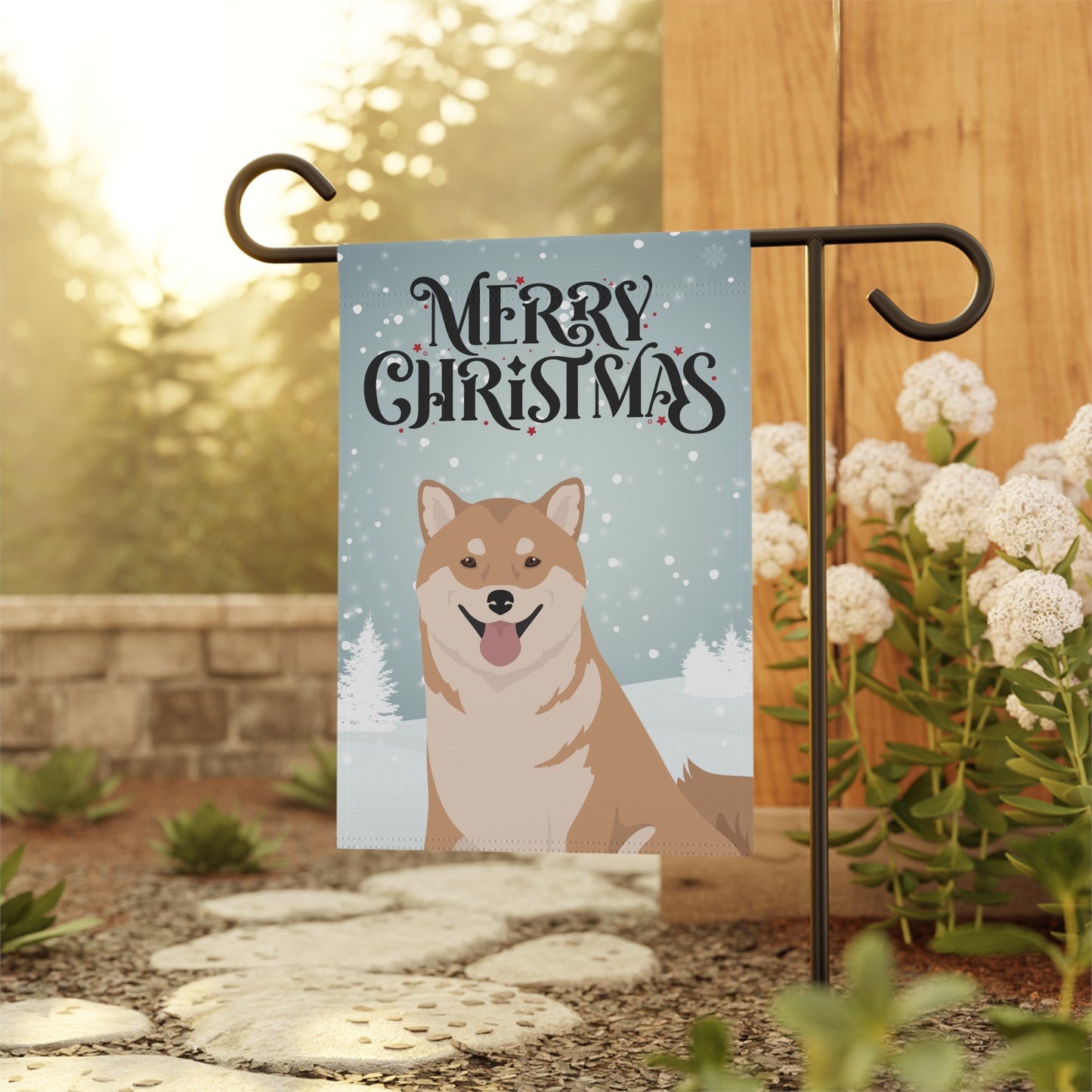 Shiba Inu Dog Garden Flag