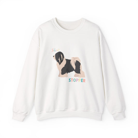 Tibetan Terrier Dog Unisex Heavy Blend Crewneck Sweatshirt