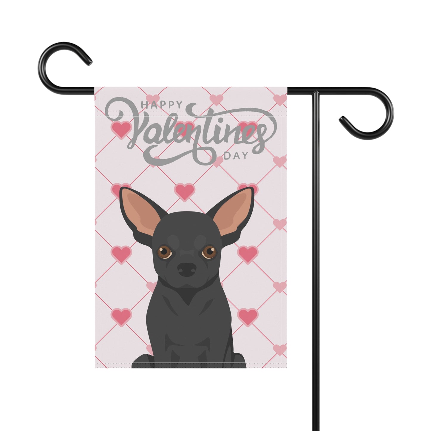 Chihuahua Dog Valentines Day Garden Flag