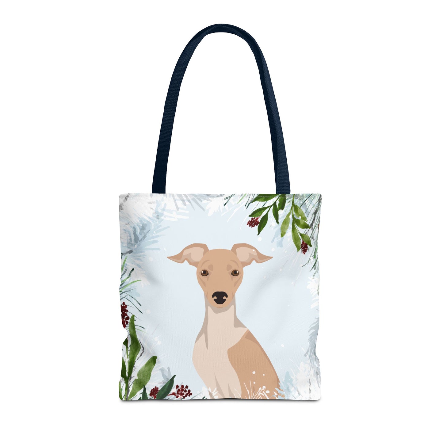 Italian Greyhound Dog Christmas Holiday Tote Bag 16x16
