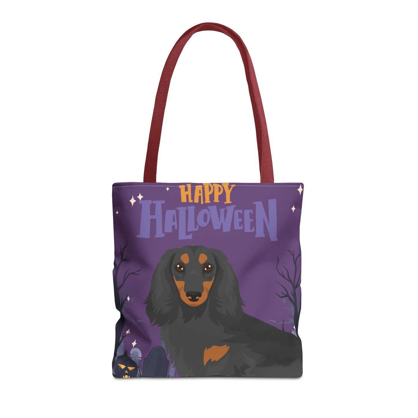 Dachshund Dog Happy Halloween Tote Bag 16x16