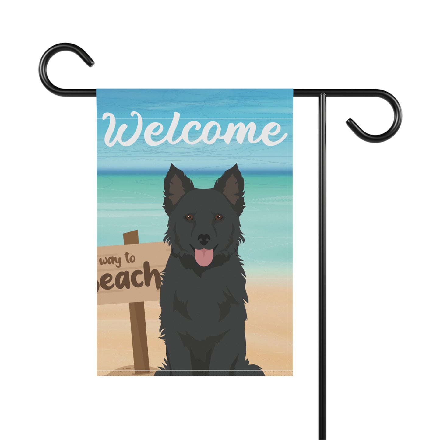 Mudi Dog Garden Flag