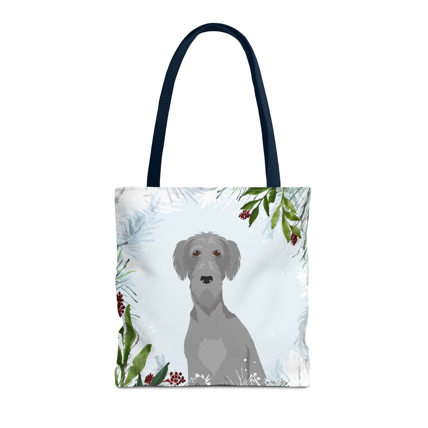 Scottish Deerhound Dog Christmas Holiday Tote Bag 16x16