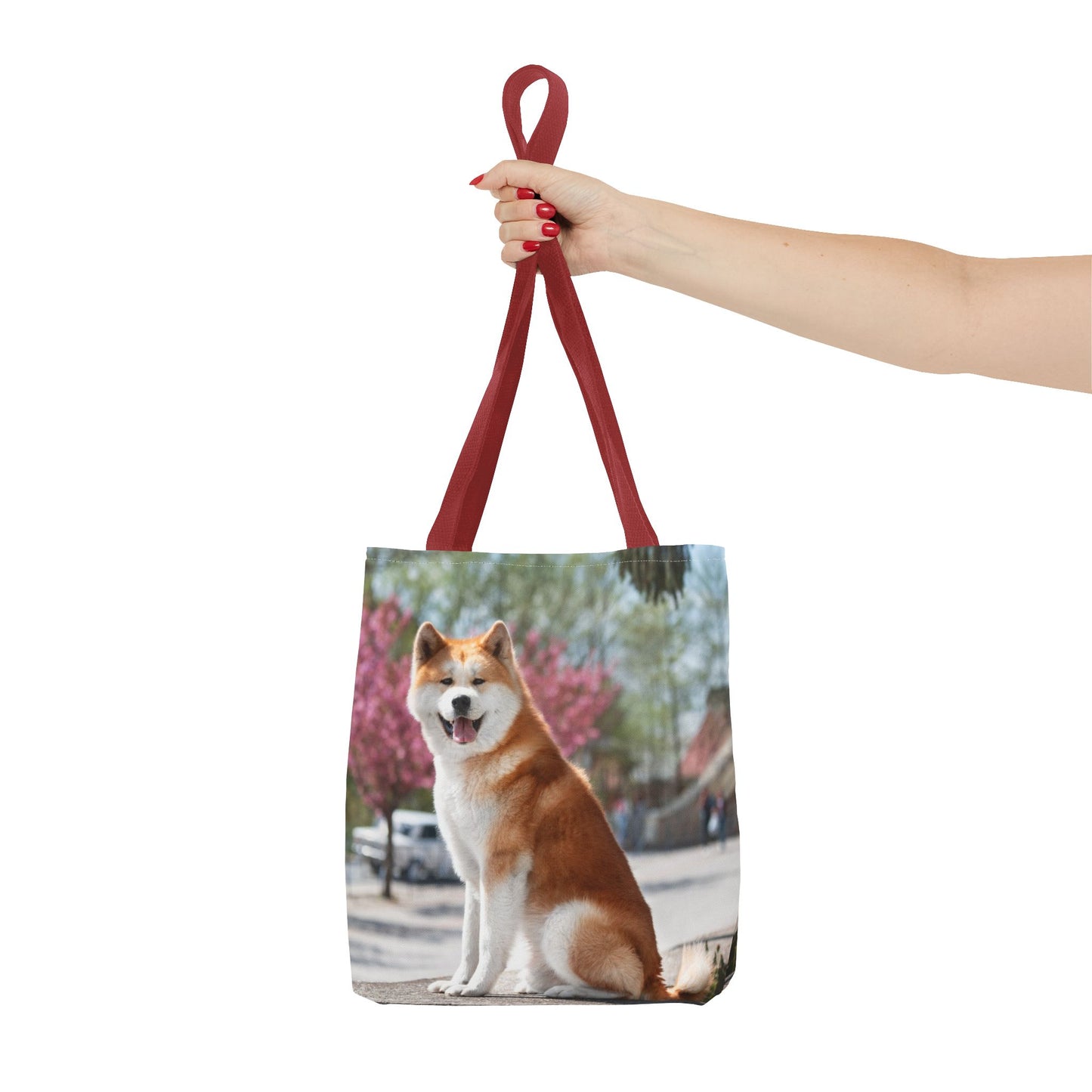 Japanese Akita Dog Tote Bag 13x13