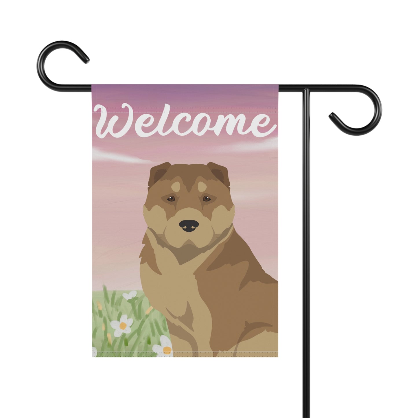 American Gampr Dog Welcome Garden Flag