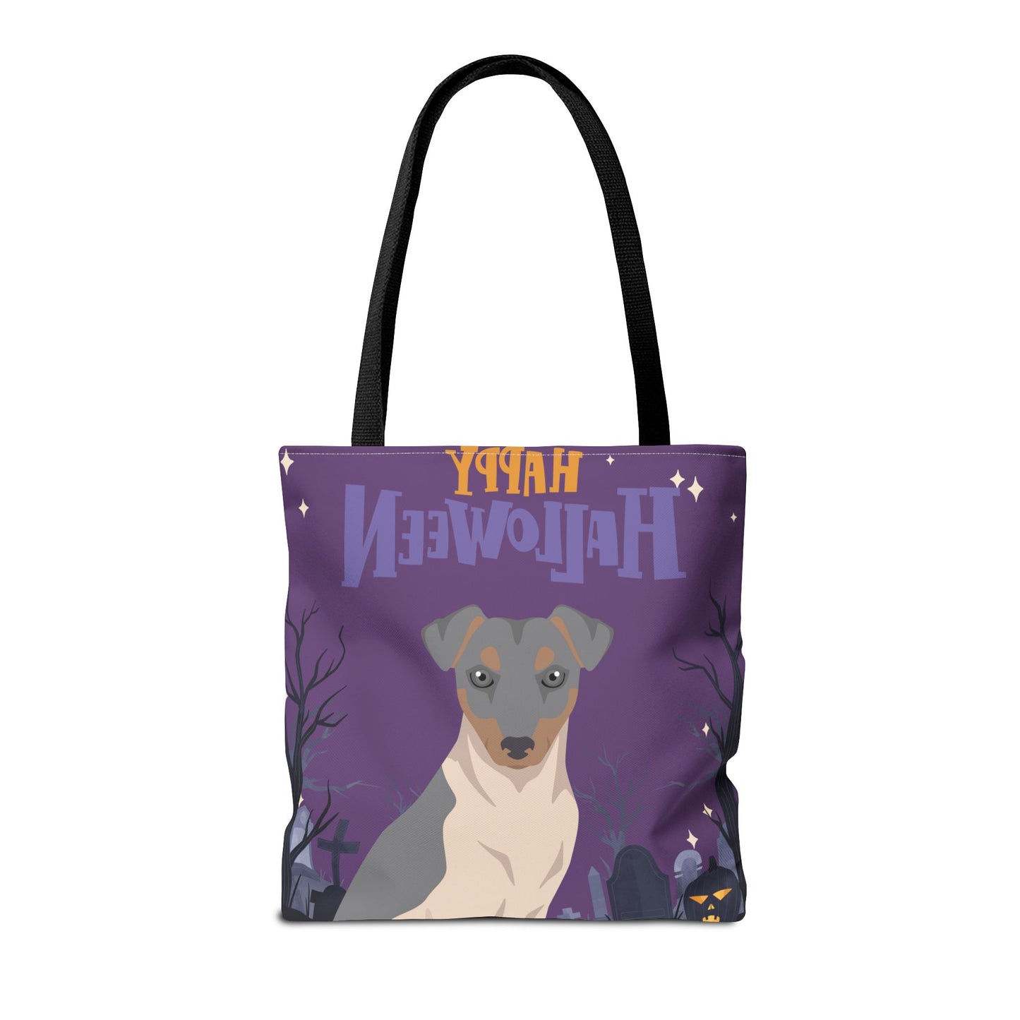 Brazilian Terrier Dog Happy Halloween Tote Bag 16x16