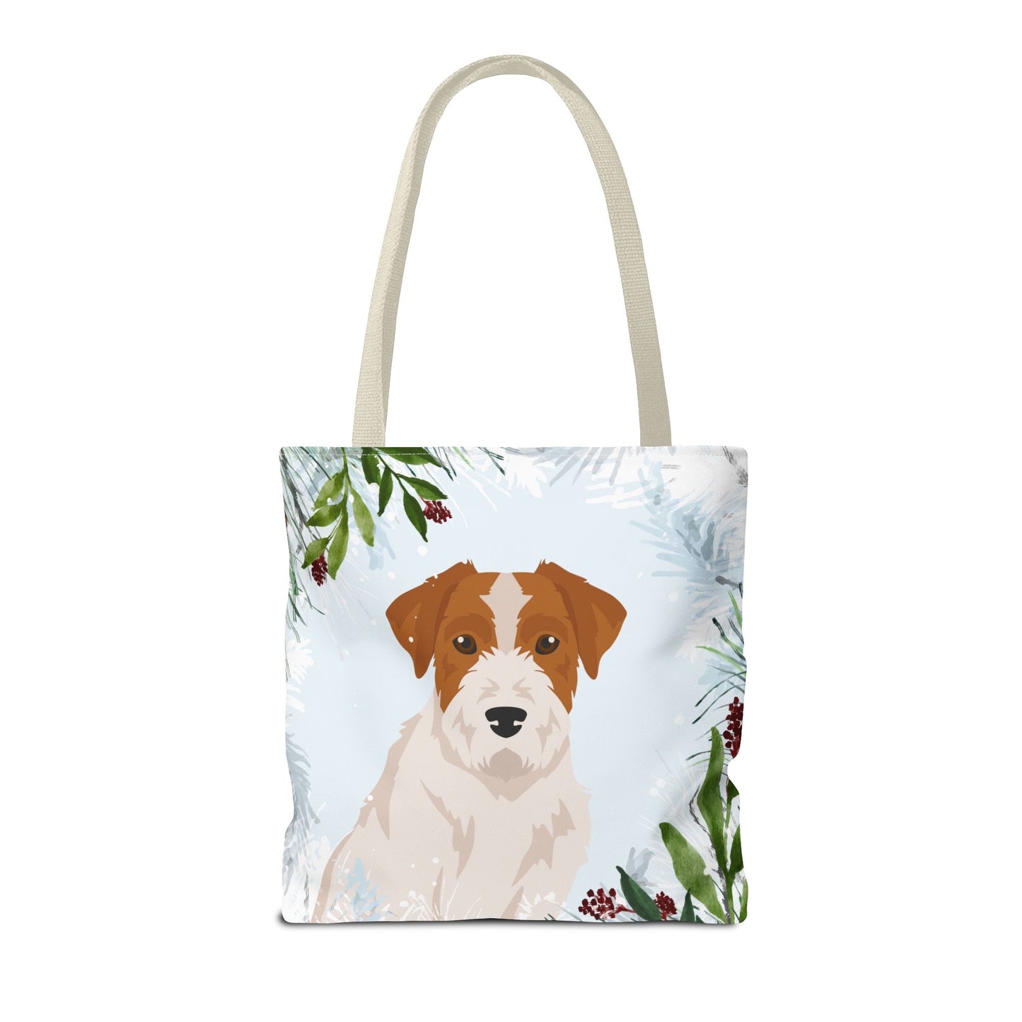 Jack Russell terrier Dog Christmas Holiday Tote Bag 16x16