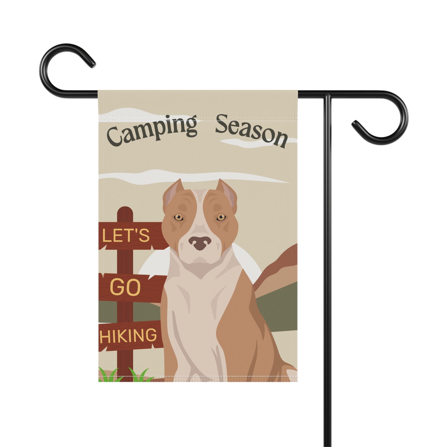 American Staffordshire Terrier Dog Camping Garden Flag