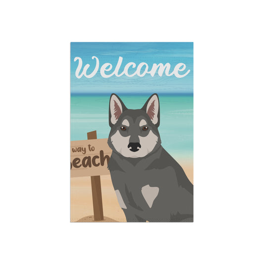East Siberian Laika Dog Garden Flag