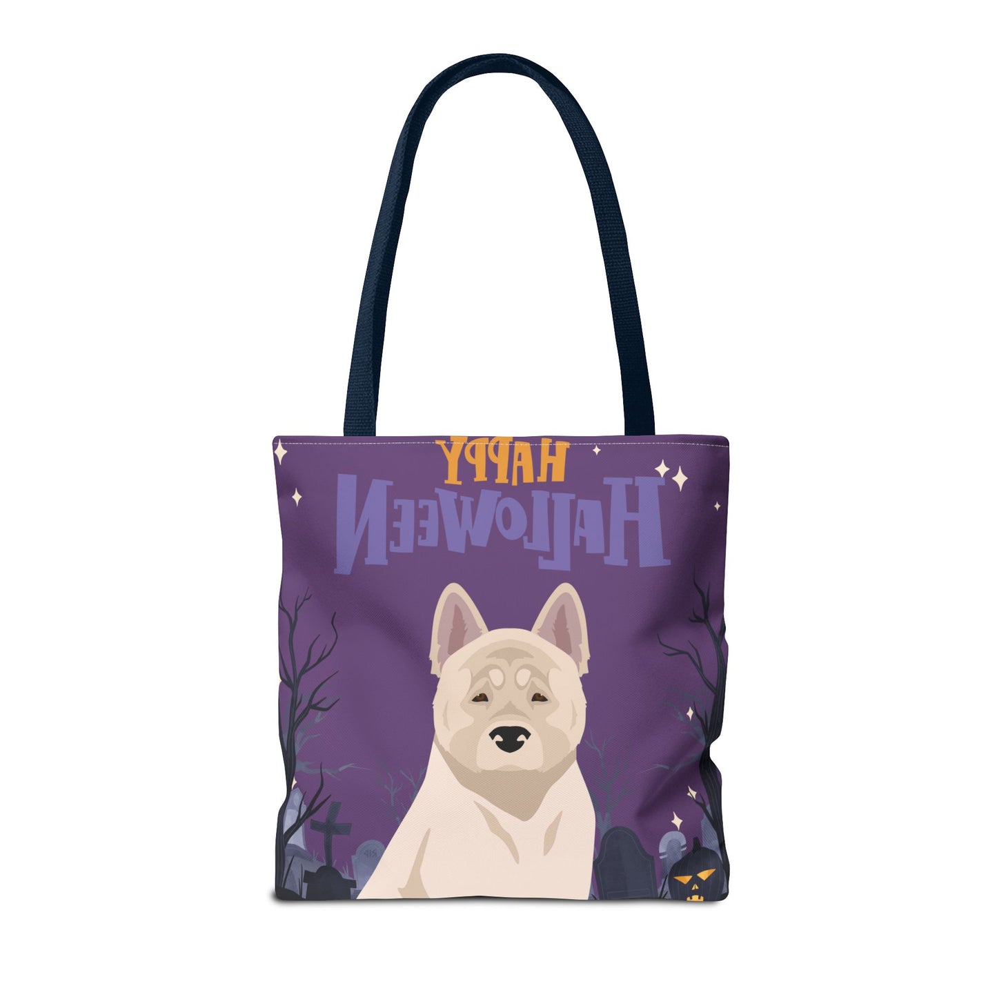 American Akita Dog Happy Halloween Tote Bag 16x16