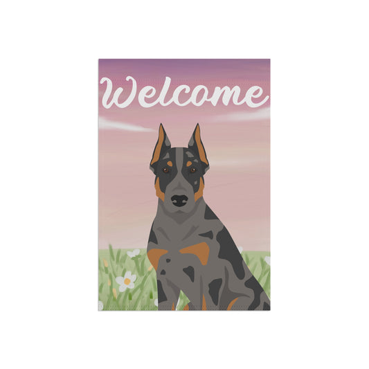 Beauceron Dog Welcome Garden Flag