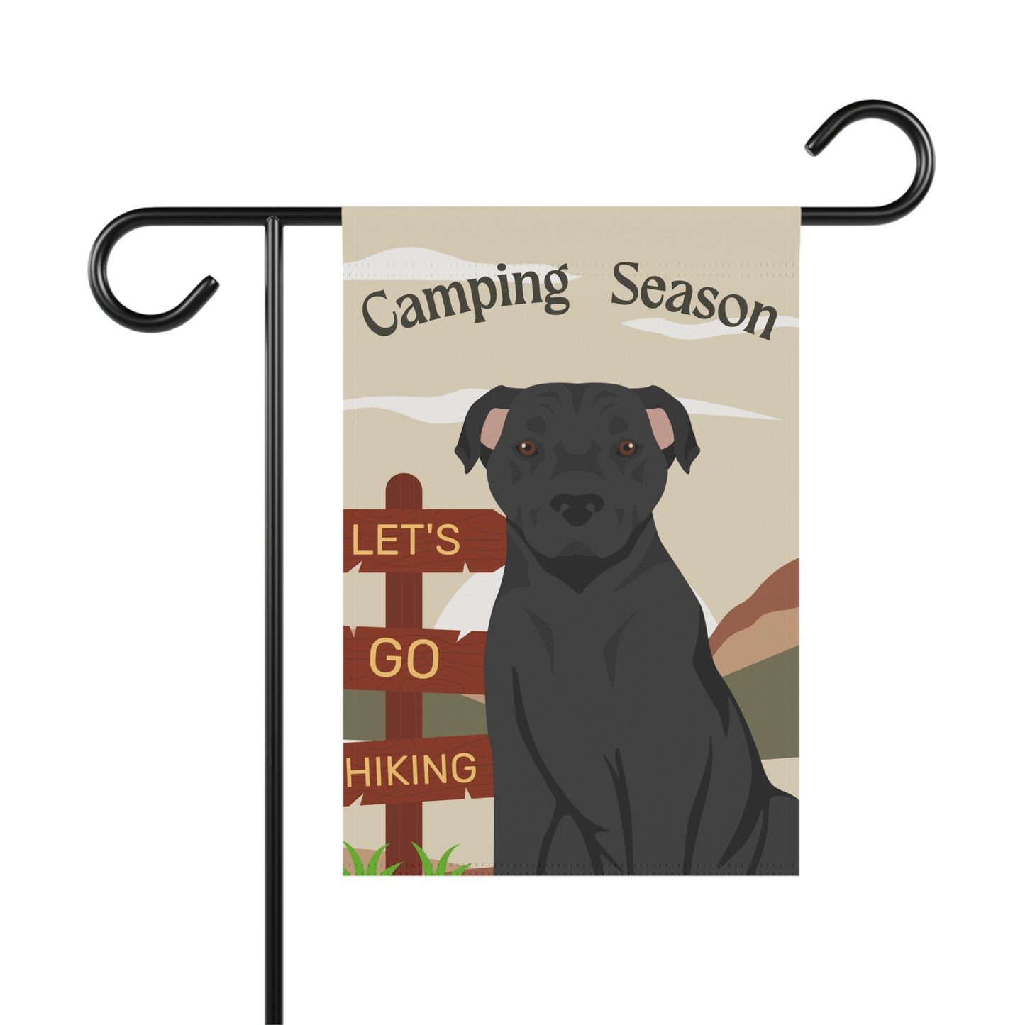 American Staffordshire Terrier Dog Camping Garden Flag