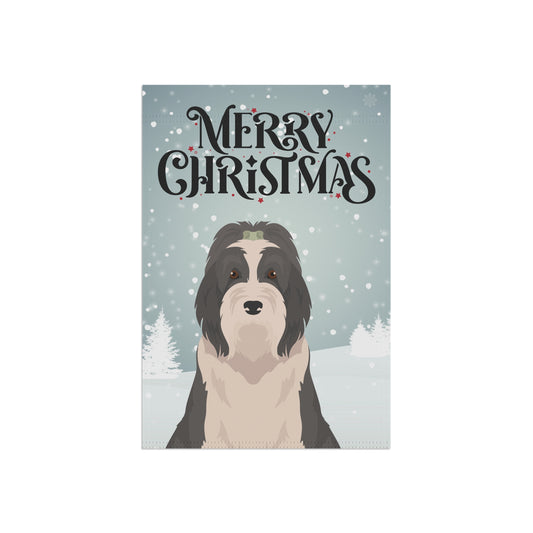Bearded Collie Dog Garden Flag