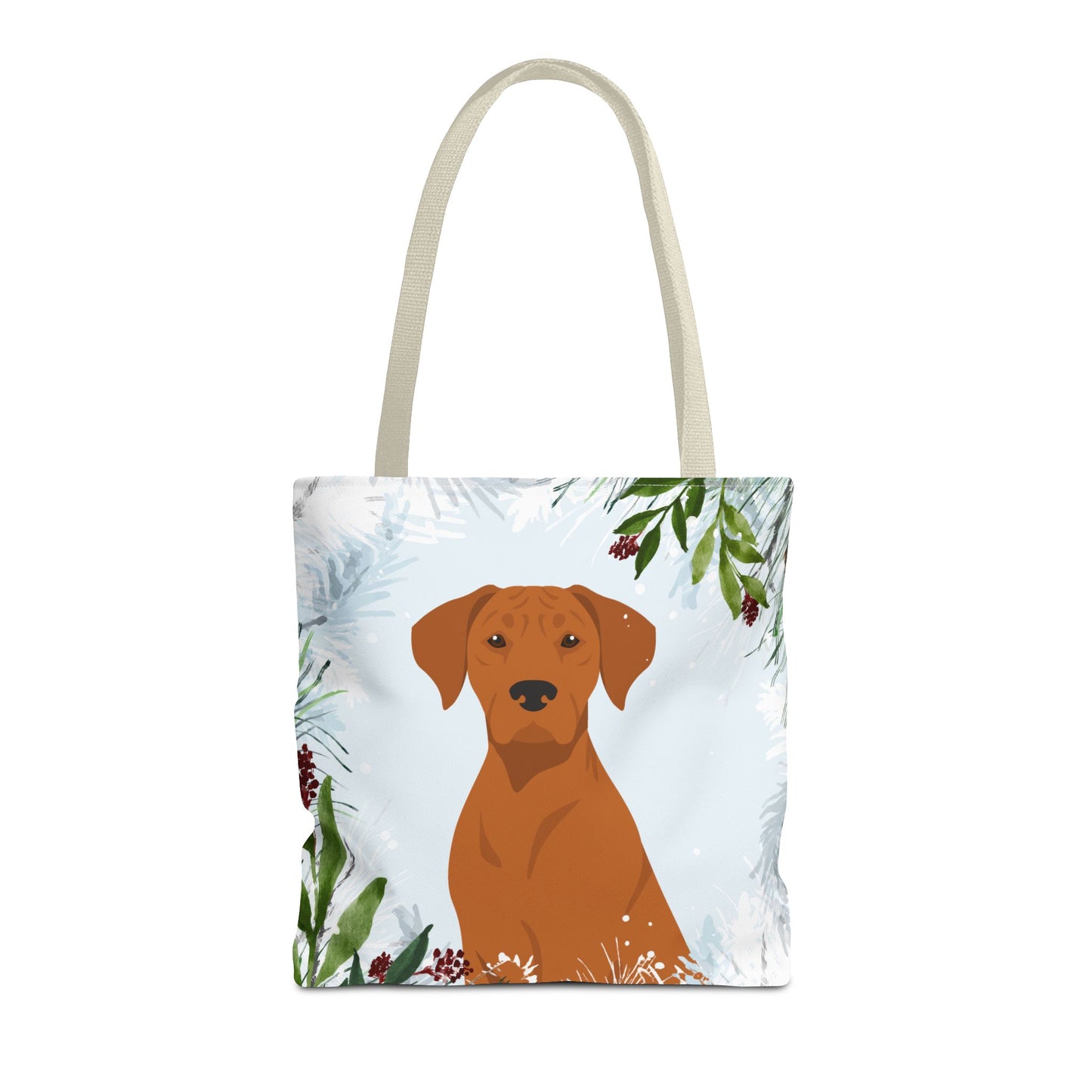 Rhodesian Ridgeback Dog Christmas Holiday Tote Bag 16x16