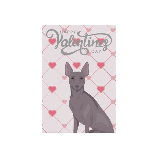 Peruvian Inca Orchid Dog Valentines Day Garden Flag