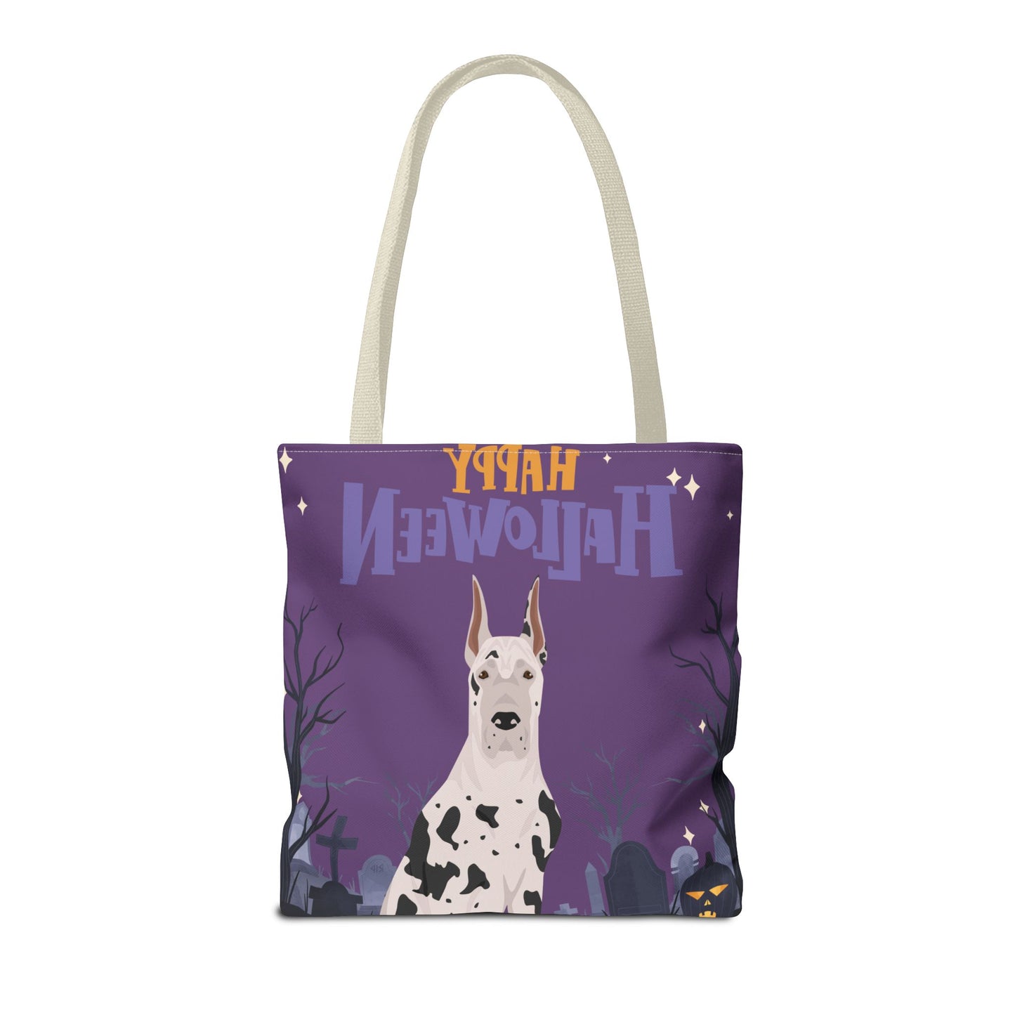 Great Dane Dog Happy Halloween Tote Bag 16x16