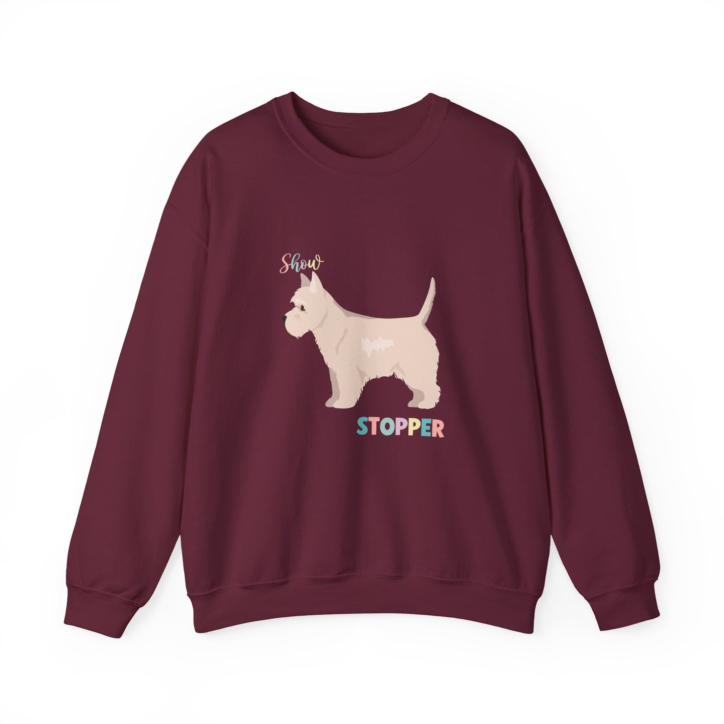 West Highland White Terrier Dog Unisex Heavy Blend Crewneck Sweatshirt
