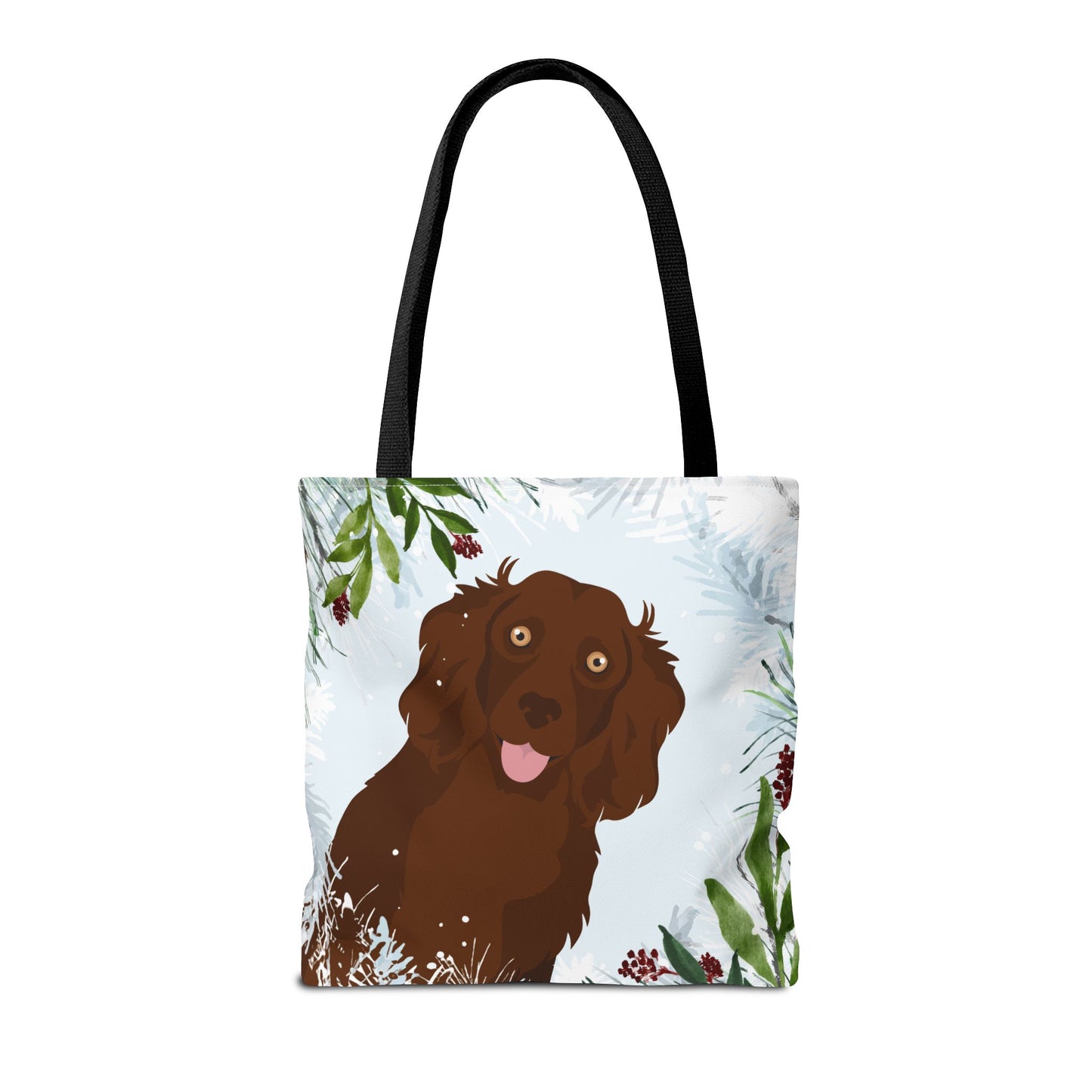 Boykin Spaniel Dog Christmas Holiday Tote Bag 16x16