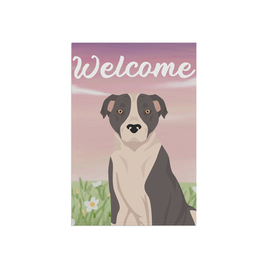 American Staffordshire Terrier Dog Welcome Garden Flag