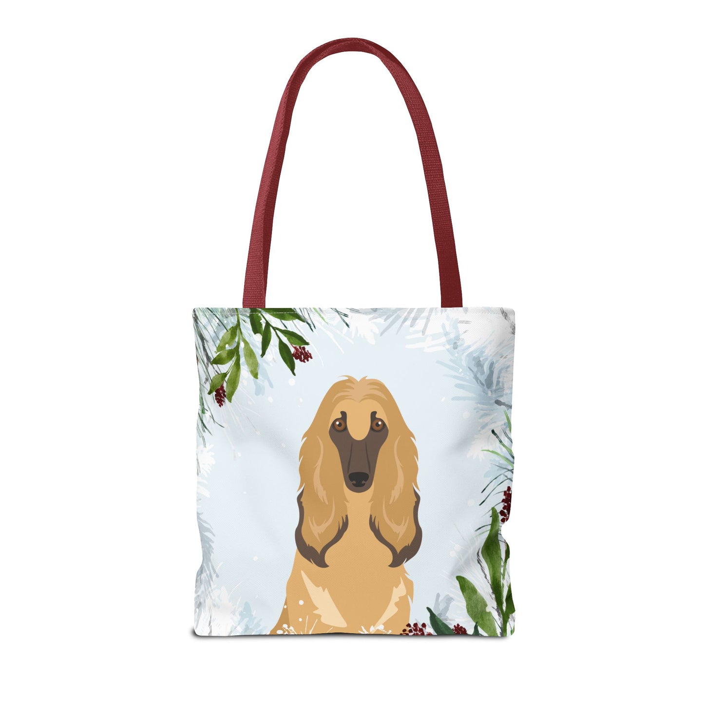 Afghan Hound Dog Christmas Holiday Tote Bag 16x16