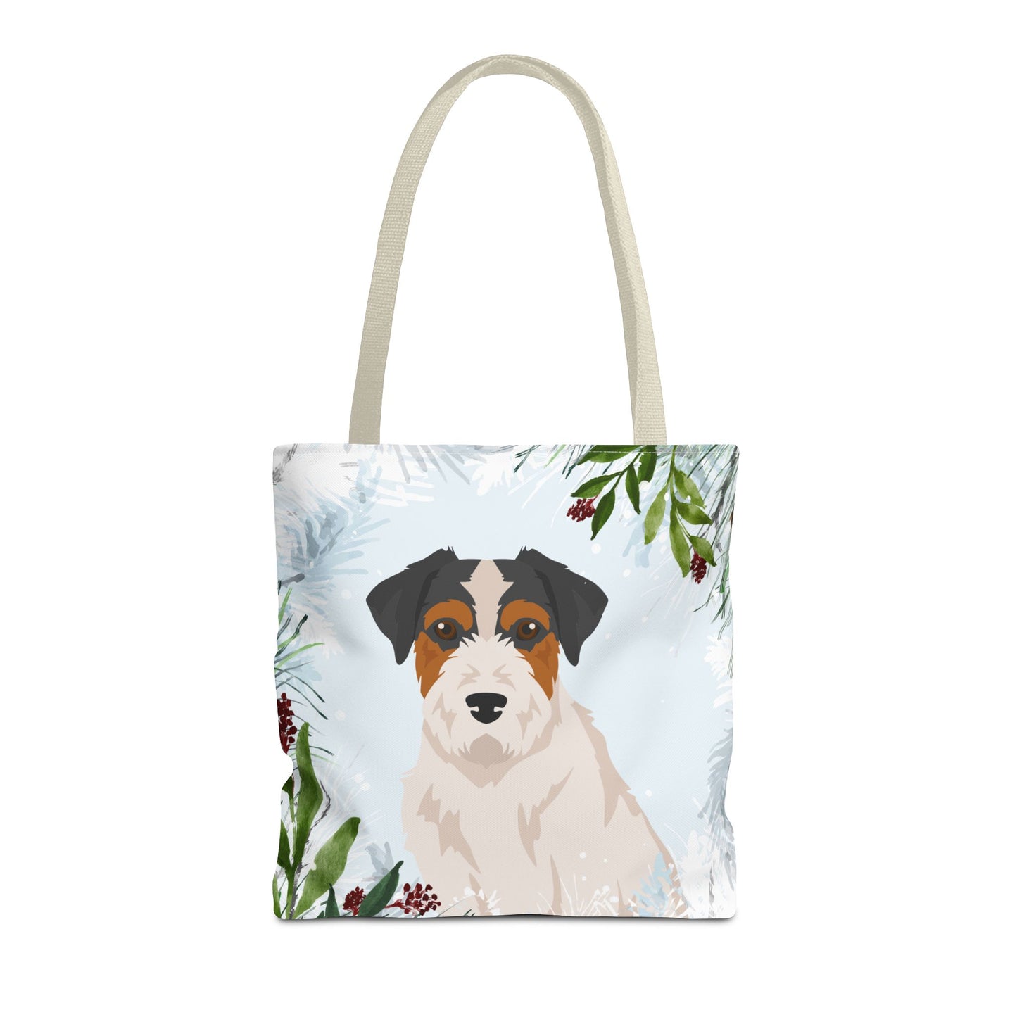 Jack Russell terrier Dog Christmas Holiday Tote Bag 16x16