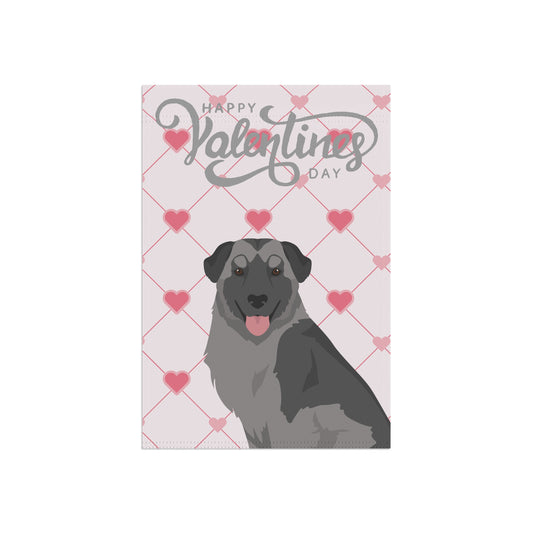 Carpathian Shepherd Dog Valentines Day Garden Flag
