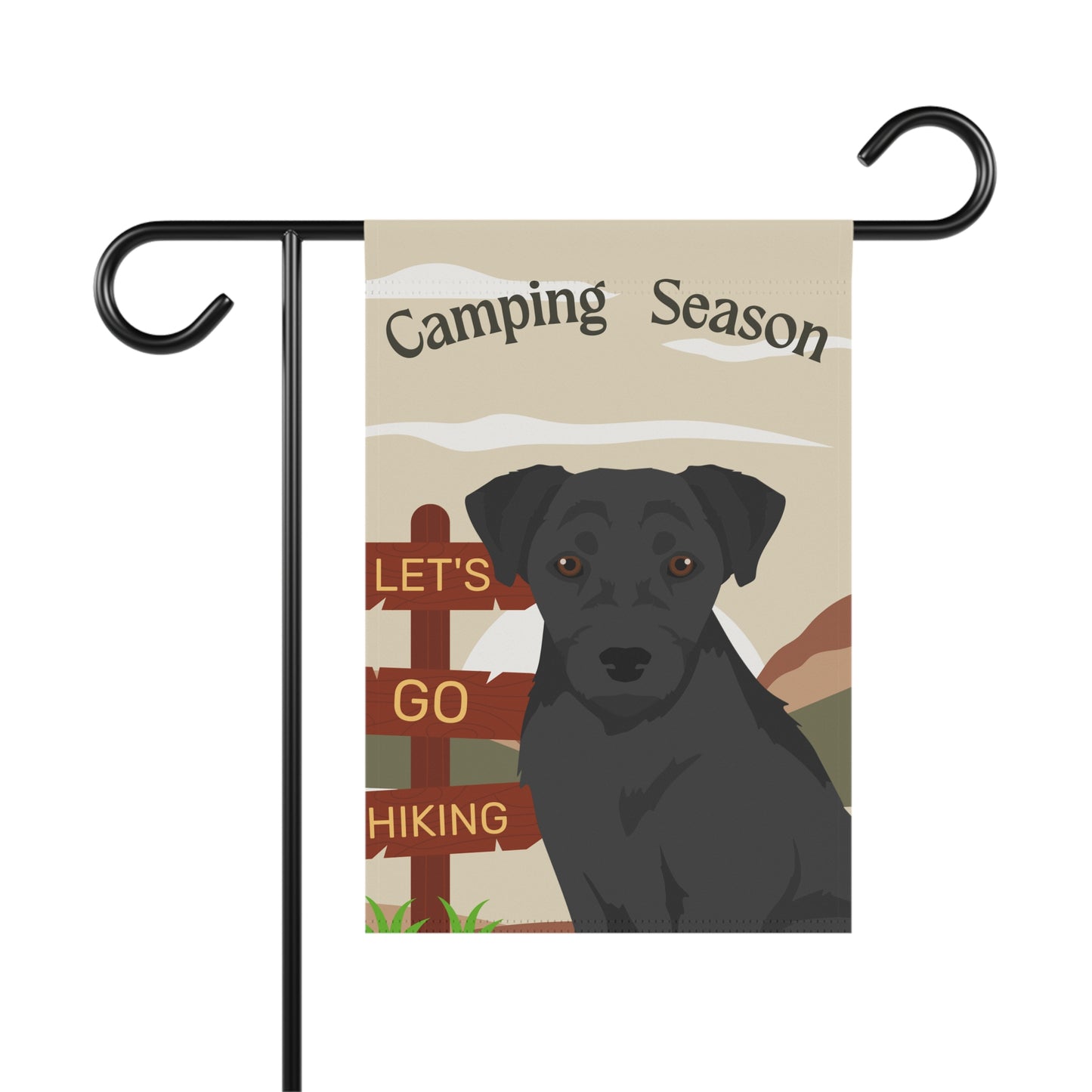 Patterdale Terrier Dog Camping Garden Flag