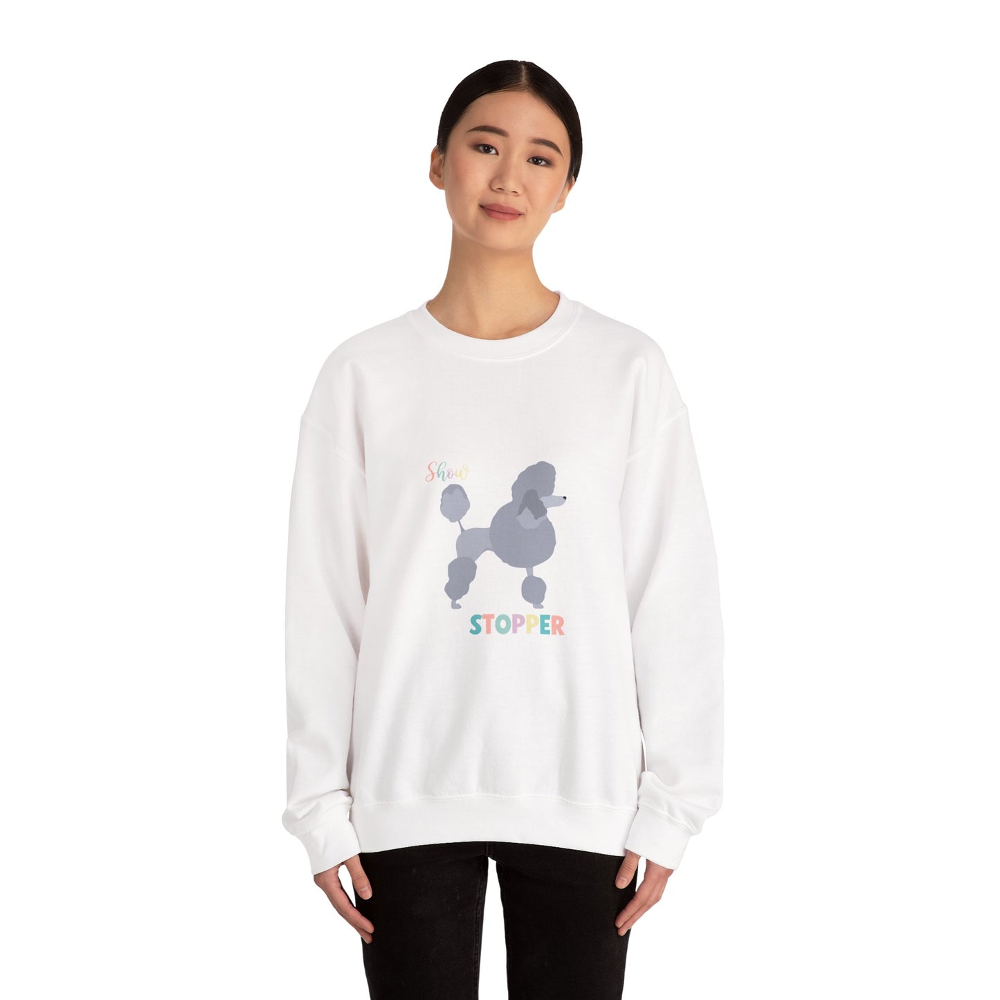 Poodle Dog Unisex Heavy Blend Crewneck Sweatshirt