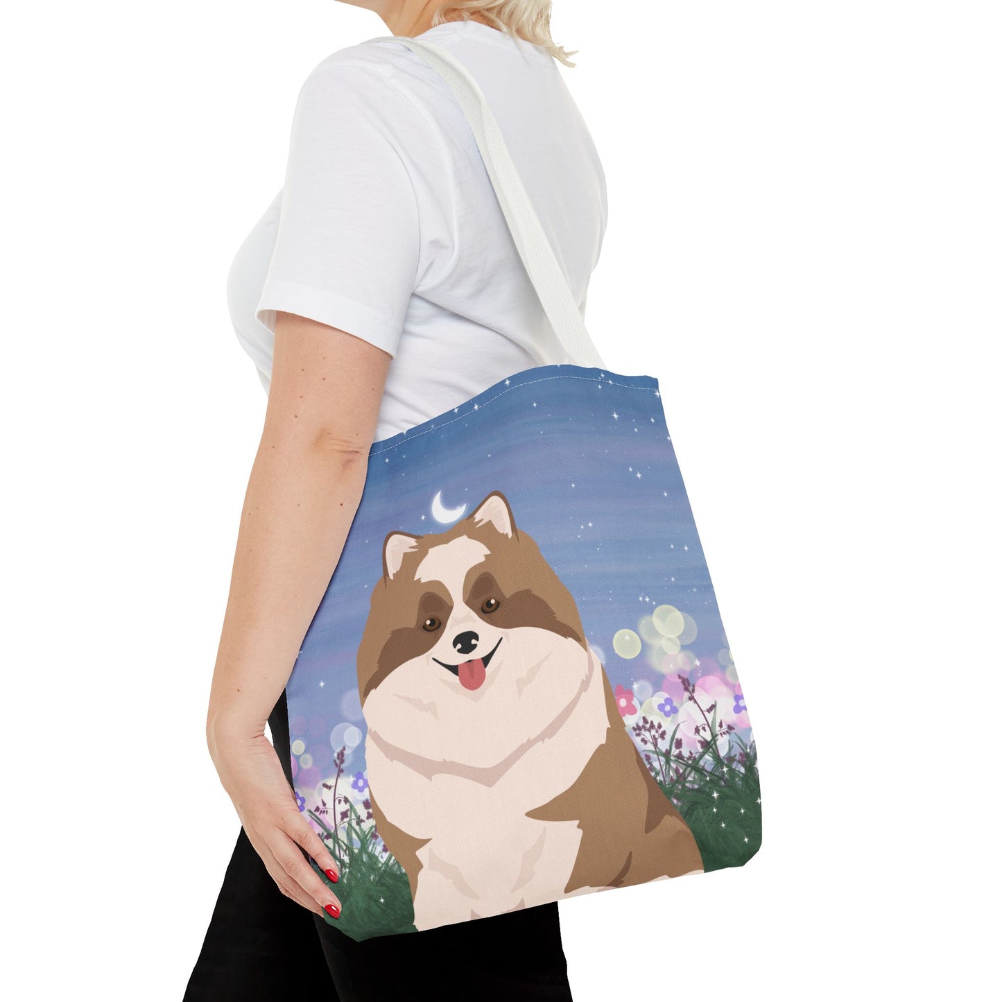 Pomeranian Dog Tote Bag 16x16