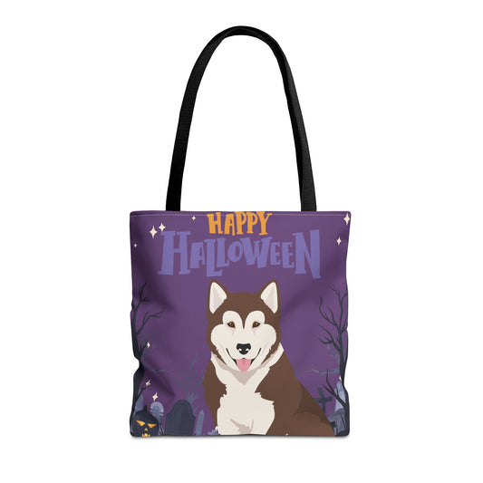 Canadian Inuit Dog Dog Happy Halloween Tote Bag 16x16