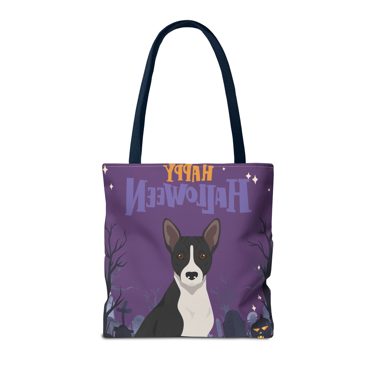 Basenji Dog Happy Halloween Tote Bag 16x16