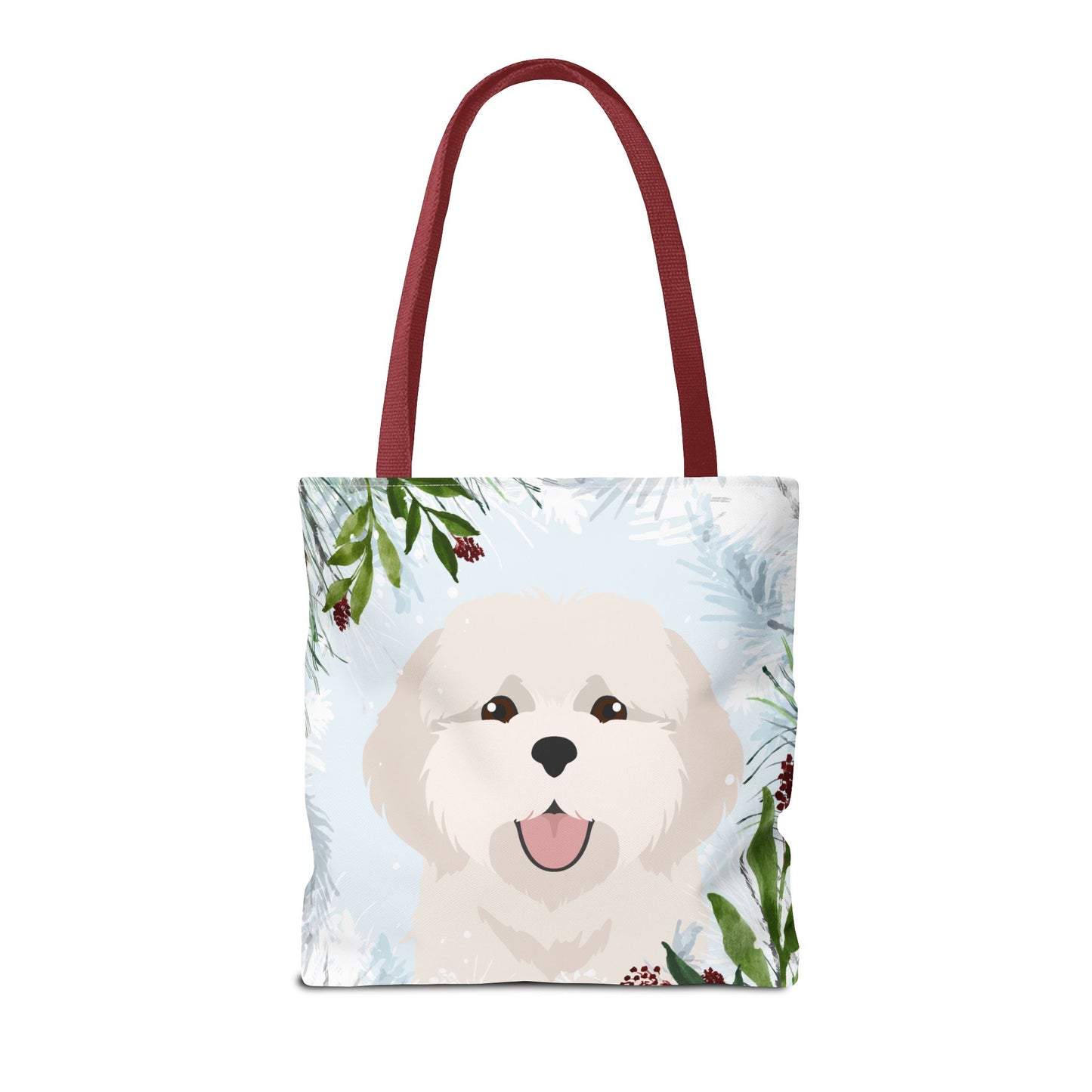 Coton De Tulear Dog Christmas Holiday Tote Bag 16x16