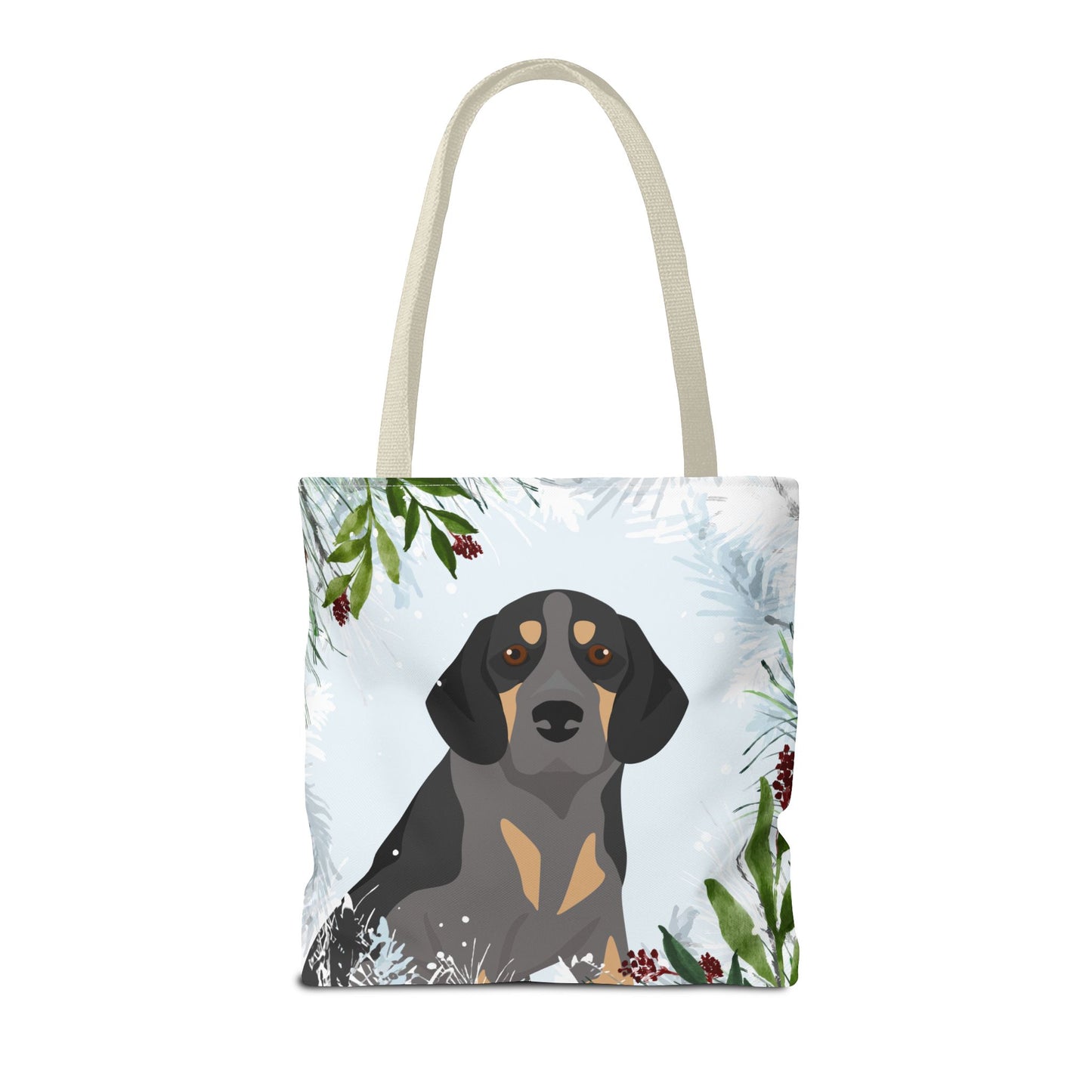 Beagle Dog Christmas Holiday Tote Bag 16x16