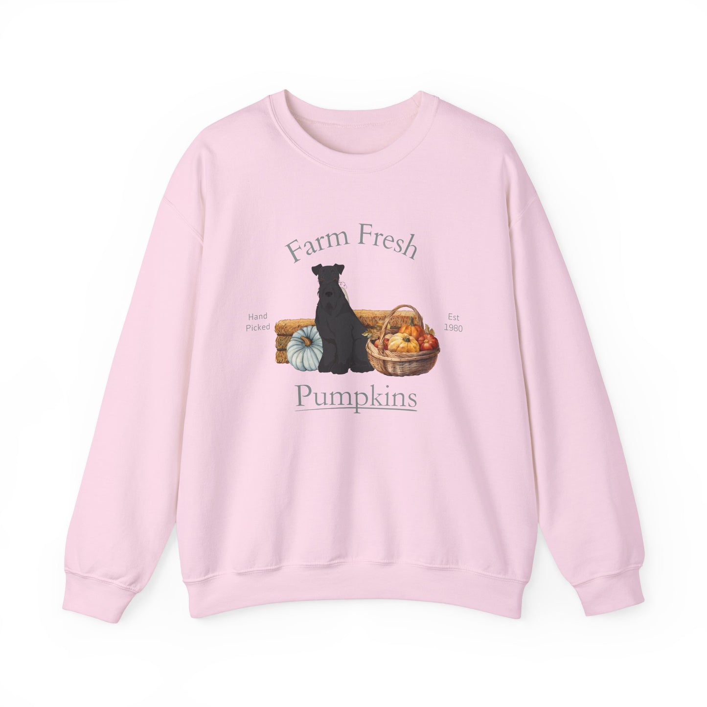 Kerry Blue Terrier Dog Fall Halloween Unisex Heavy Blend Crewneck Sweatshirt