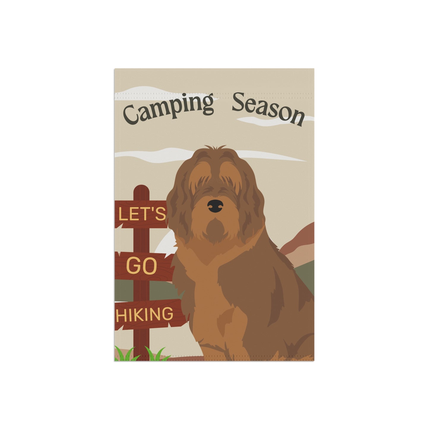 Otterhound Dog Camping Garden Flag