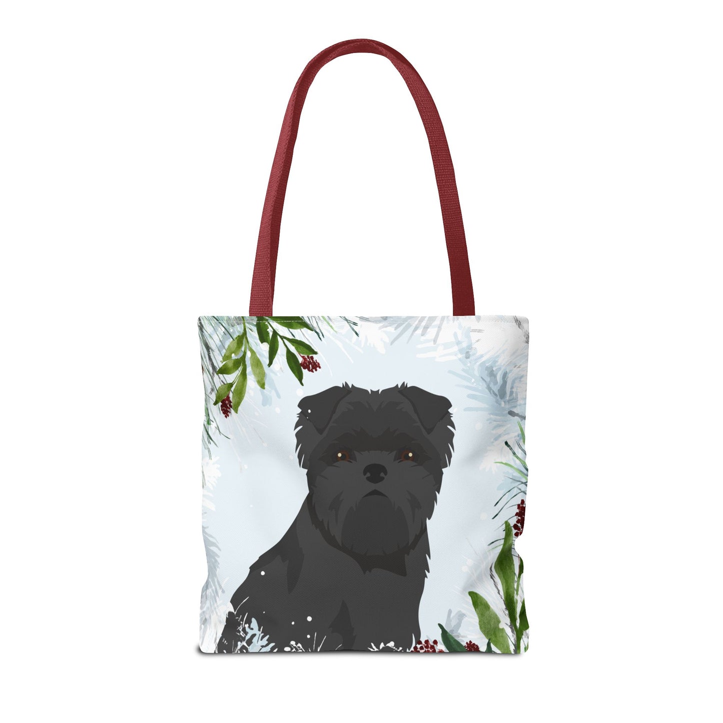 Affenpinscher Dog Christmas Holiday Tote Bag 16x16