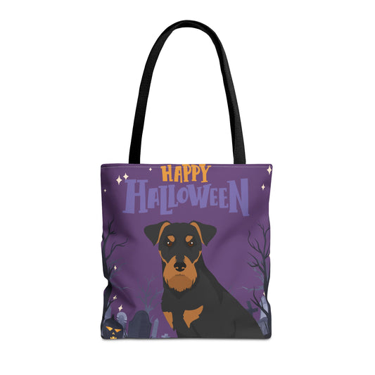 Jadgterrier Dog Happy Halloween Tote Bag 16x16