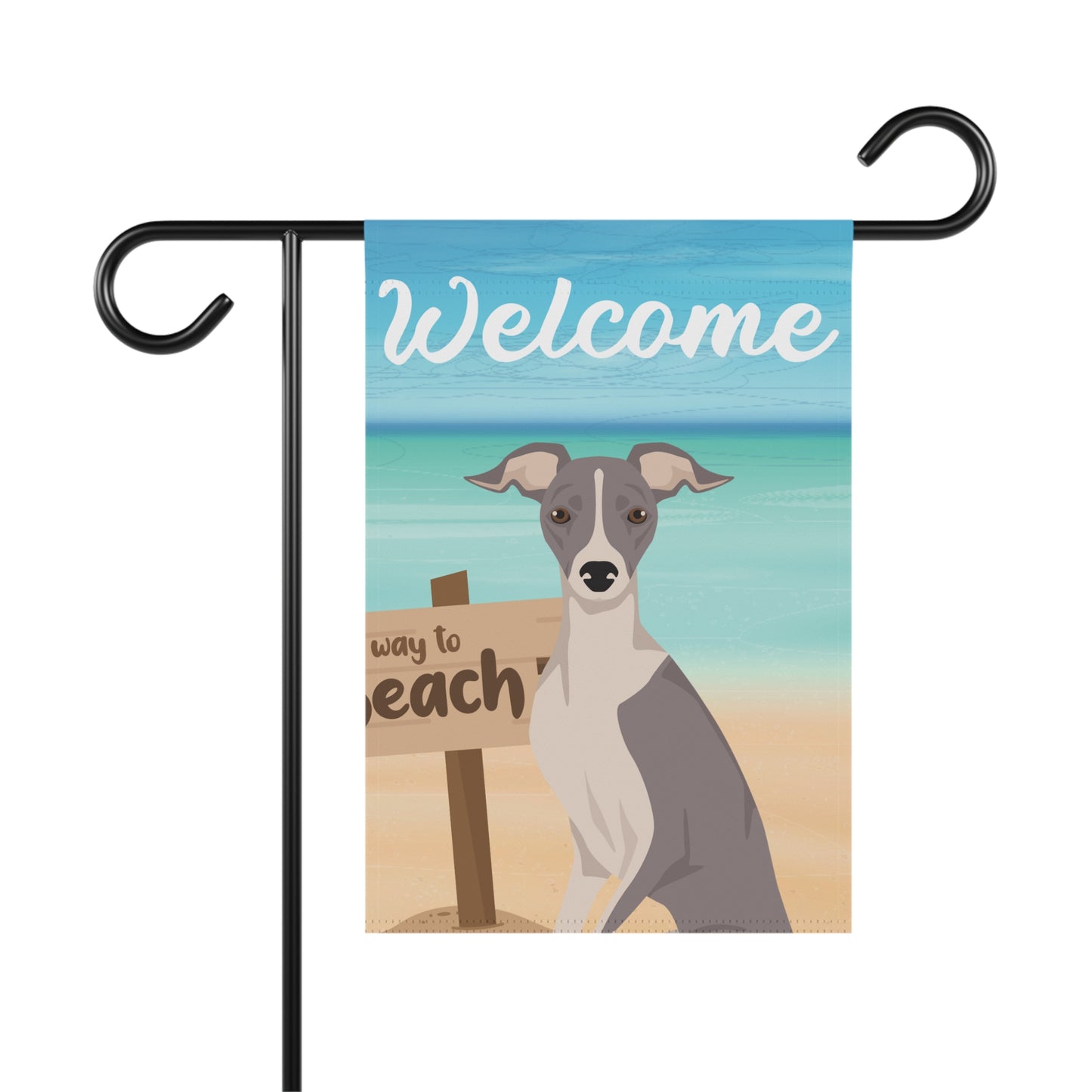 Italian Greyhound Dog Garden Flag