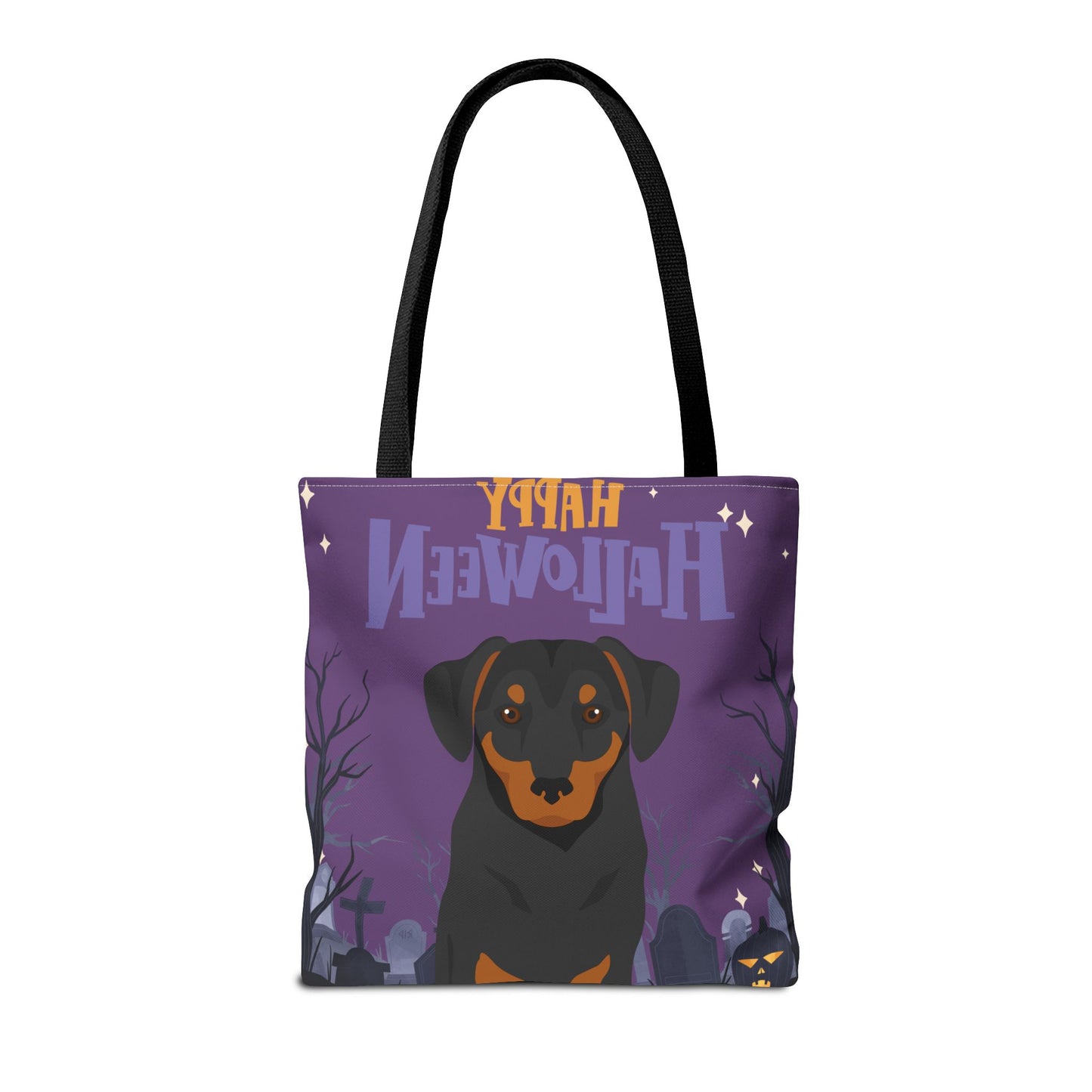 Austrian Pinscher Dog Happy Halloween Tote Bag 16x16