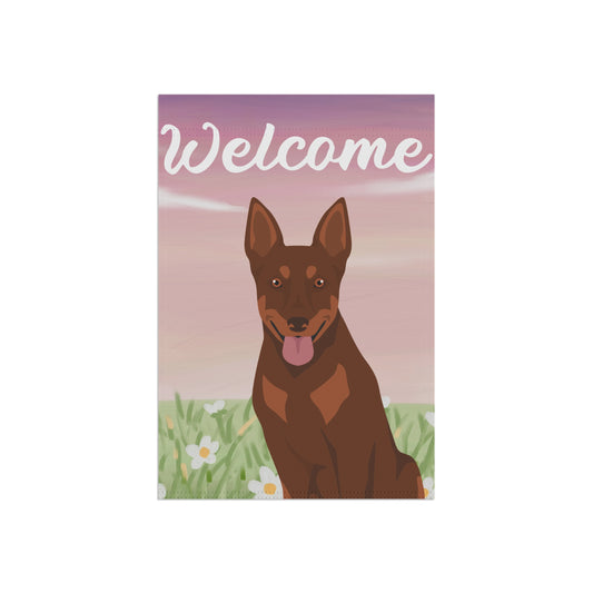 Australian Kelpie Dog Welcome Garden Flag